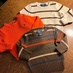 Lot of 9m, 12m & 18m infant Ralph Lauren Sweaters